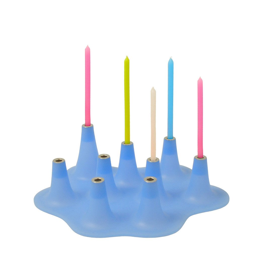 Jewish Museum - Menorahmorph Menorah (Blue) - ModernTribe