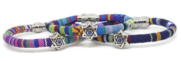 My Tribe by Sea Ranch Jewelry Bracelets Swarovski Star of David Woven Cotton Bracelet - Choice of Color