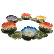 Quest Seder Plates Default Multi-Color Lotus Seder Plate