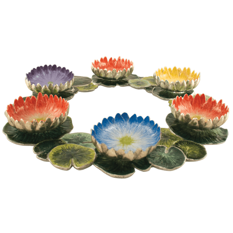Quest - Multi - Color Lotus Seder Plate - ModernTribe