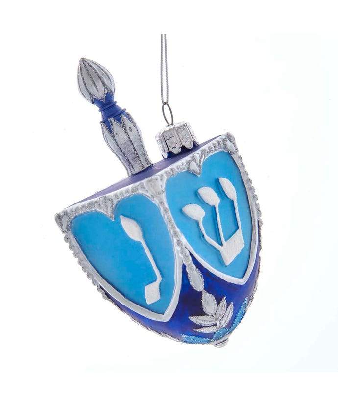 Kurt S. Adler, Inc. - Noble Gems™ Glass Hanukkah Dreidel Ornament - ModernTribe