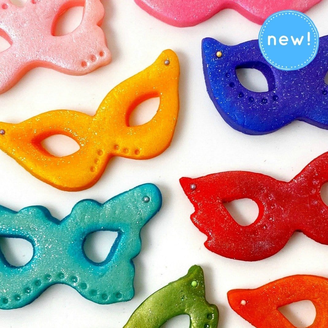 Marzipops Food Marzipan Rainbow Glitter Masks
