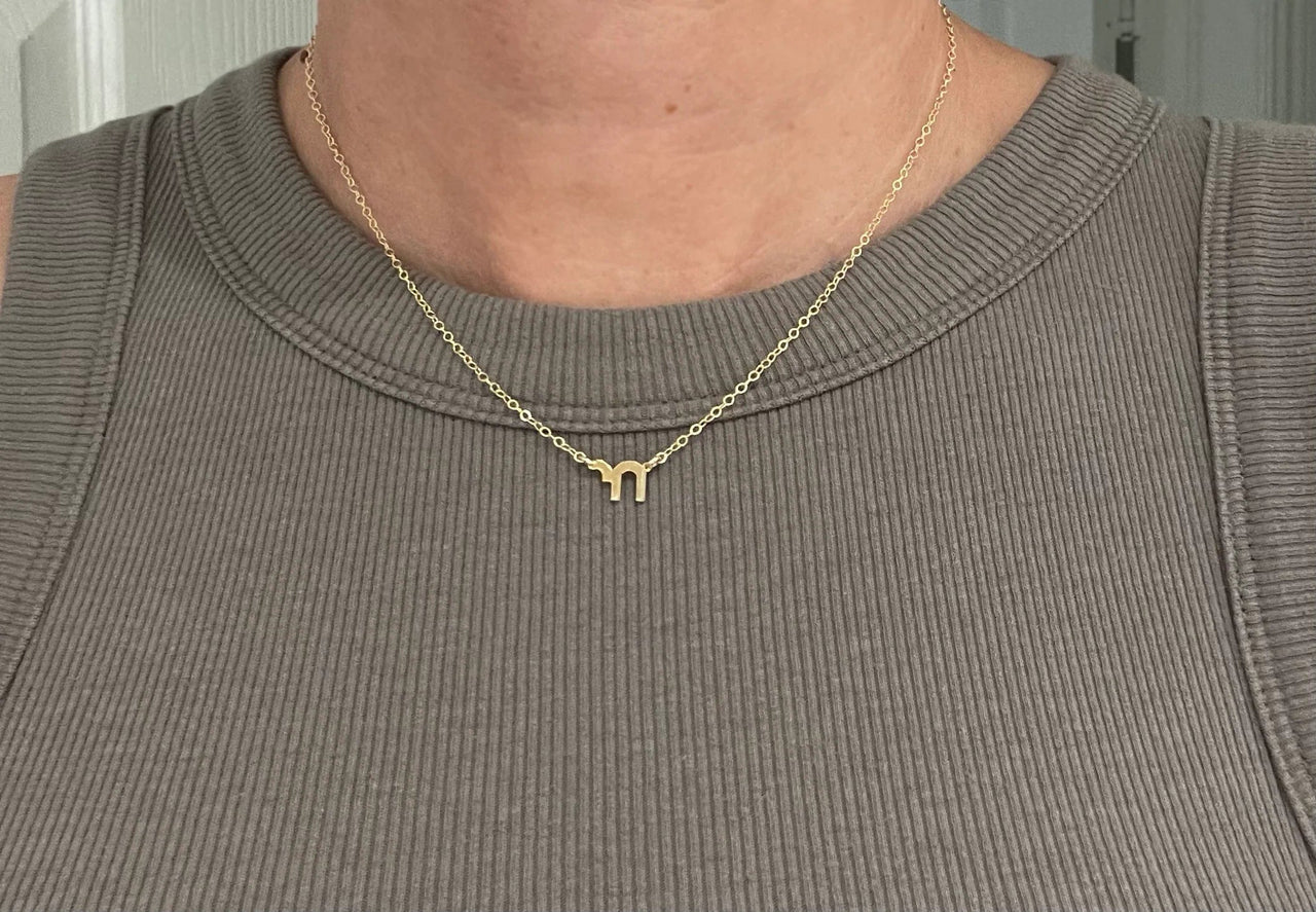 Miriam Merenfeld Jewelry - Tessa Mini Chai Charm Necklace - (Sterling Silver or Gold - Plated) - ModernTribe