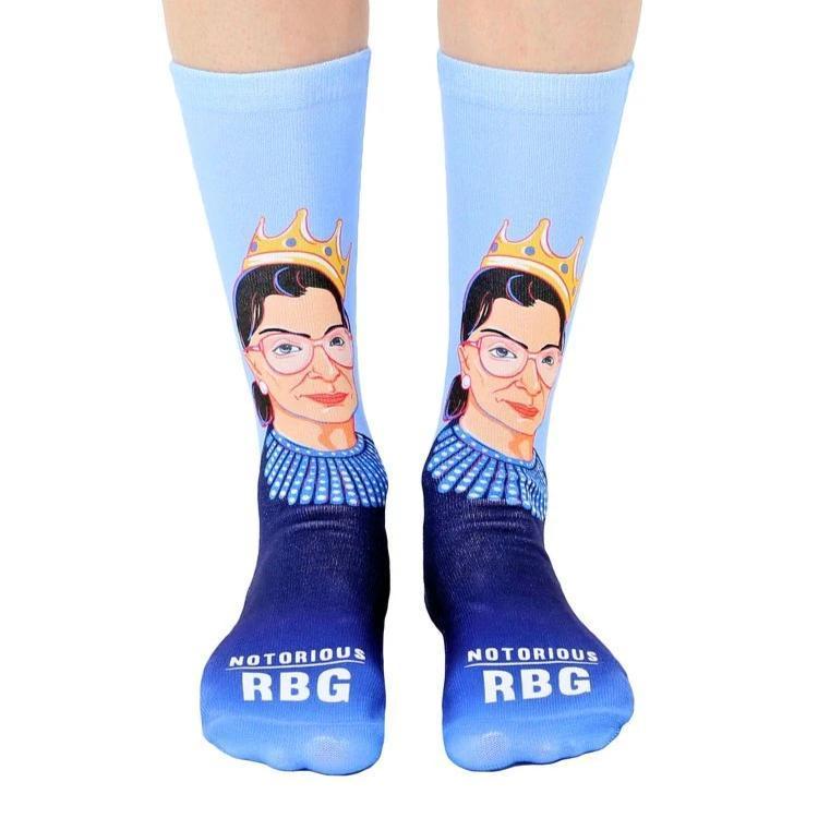 Living Royal Socks Blue / One Size Ruth Bader Ginsburg Socks