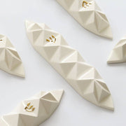 Studio Armadillo Mezuzah Origami Mezuzah - White and Gold