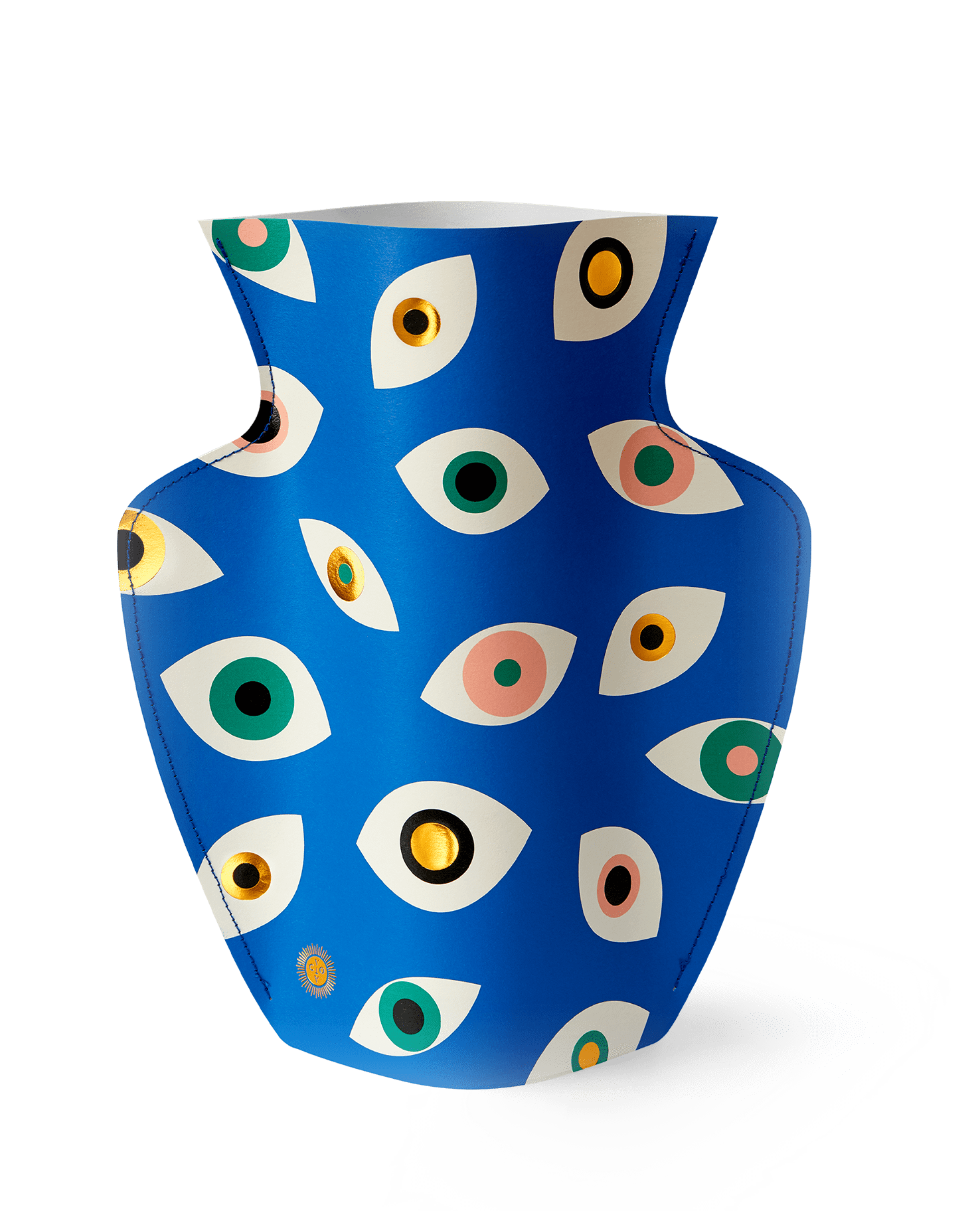 Octaevo Vase Blue Paper Evil Eye Vase by Octaevo - Large or Mini