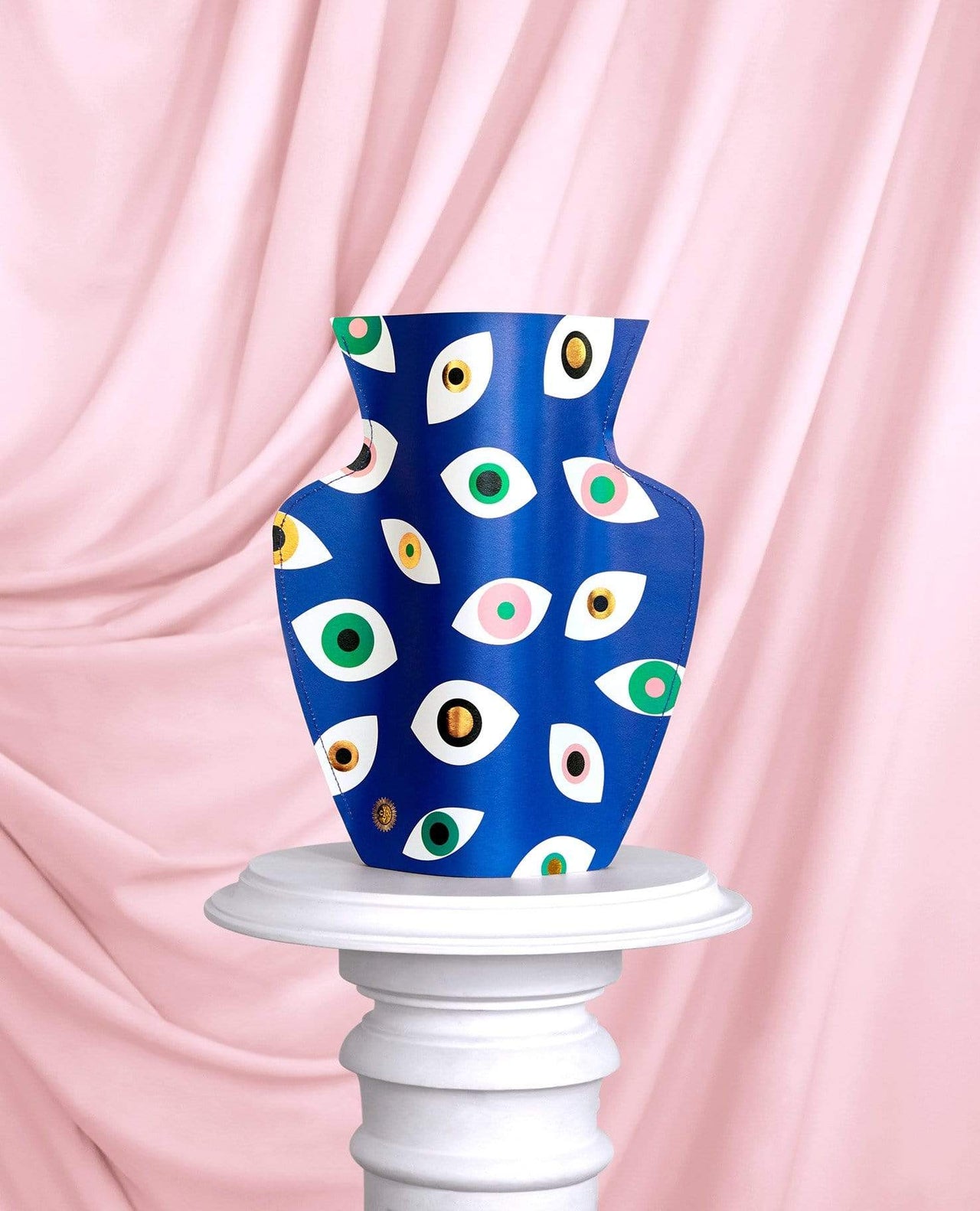Octaevo - Blue Paper Evil Eye Vase by Octaevo - Large or Mini - ModernTribe
