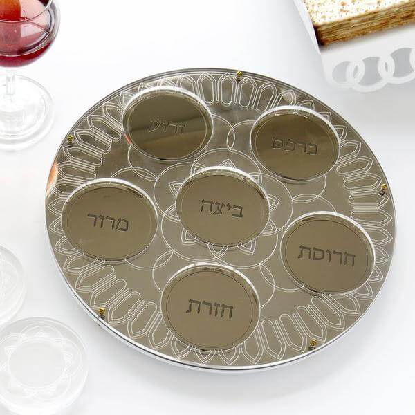 Studio Armadillo - Modern Gold Seder Plate by Studio Armadillo - ModernTribe