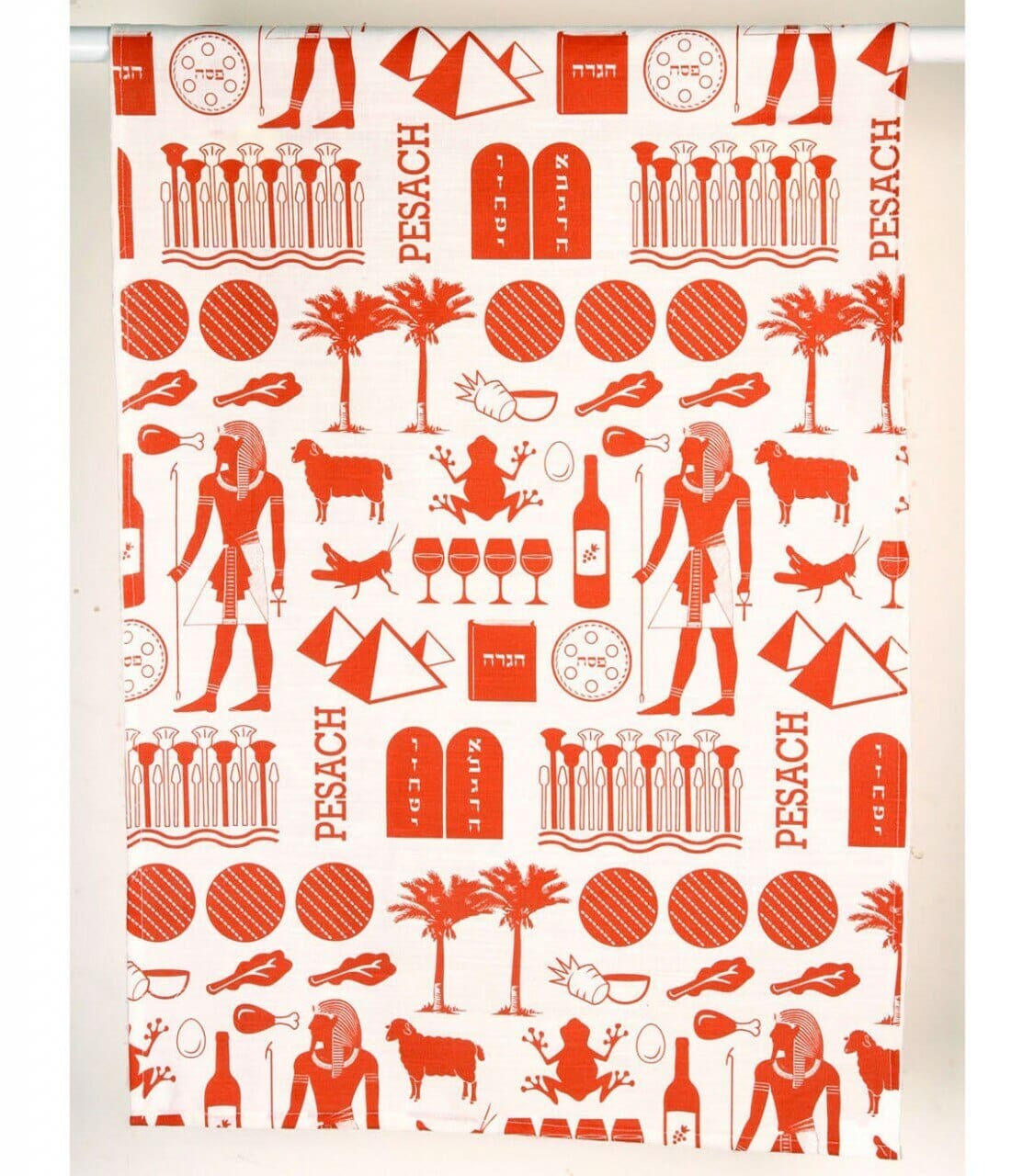 Barbara Shaw - Pharaoh Print Tea Towel - Brick - ModernTribe