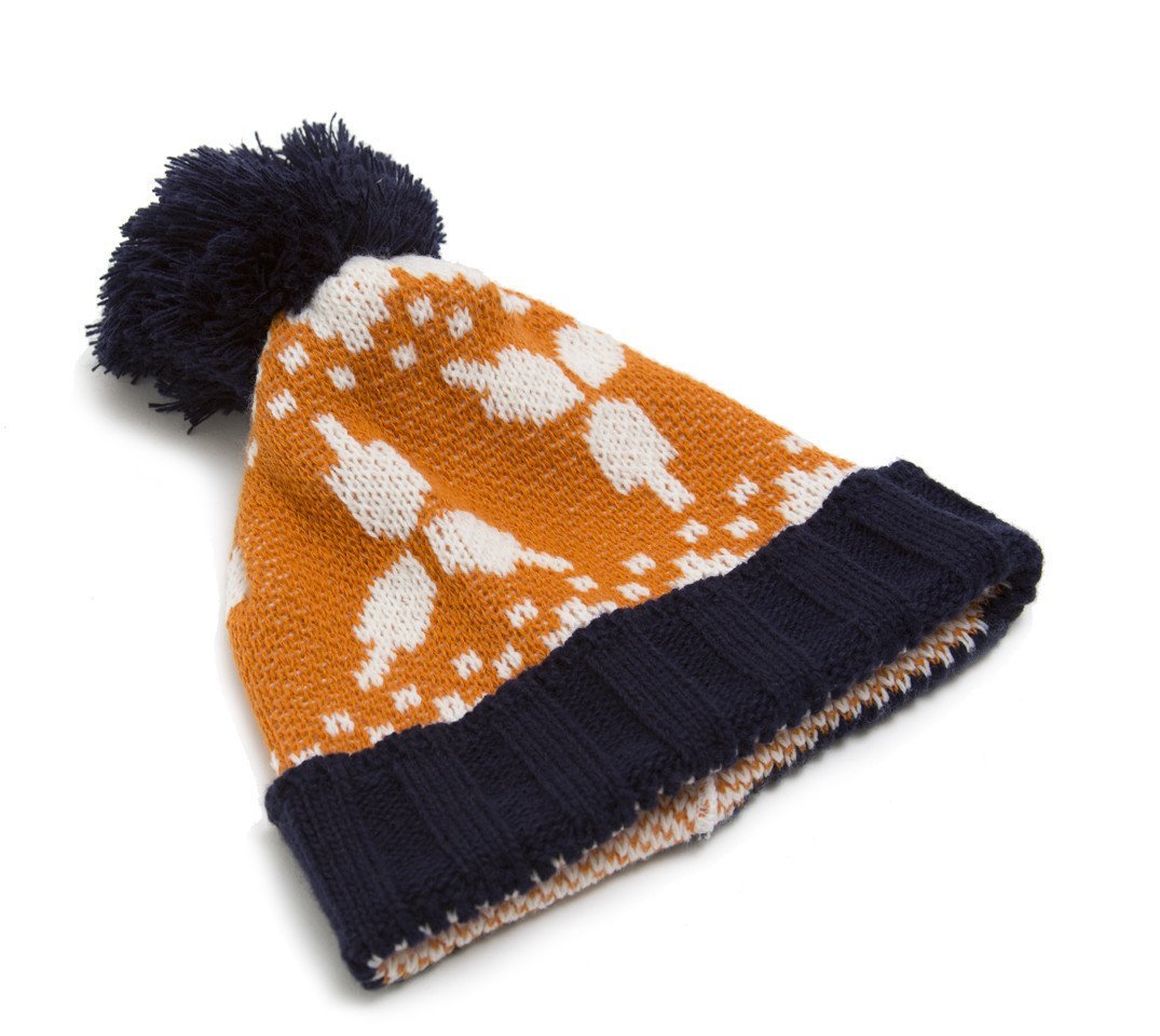 Geltfiend - Hanukkah Beanie Hat in Navy - ModernTribe