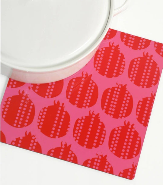 Pomegranate Print Trivet