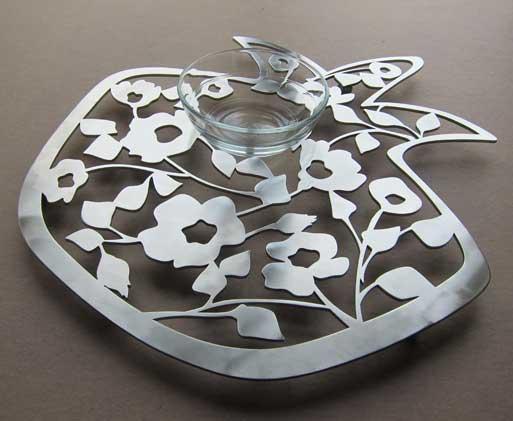 Melanie Dankowicz - Blooming Pomegranate Dip Tray by Melanie Dankowicz - ModernTribe