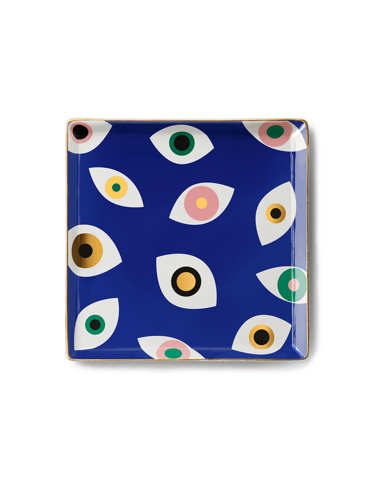 Octaevo - Ceramic Evil Eye Tray by Octaevo - Blue - ModernTribe