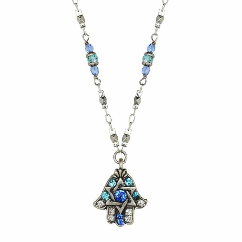 Michal Golan - Blue Star of David Hamsa Necklace by Michal Golan - ModernTribe