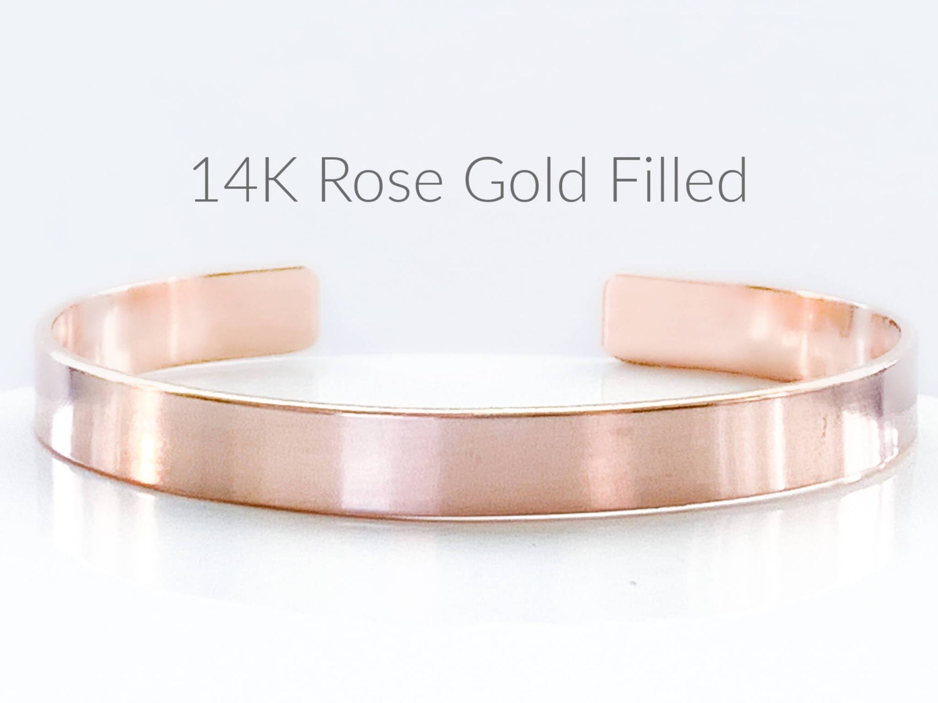 Apples of Gold Jewelry 14K Rose Gold Bangle Bracelet