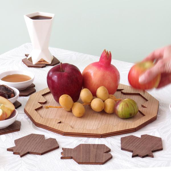 Studio Armadillo - Rosh Hashanah Pomegranate Serving Set - ModernTribe