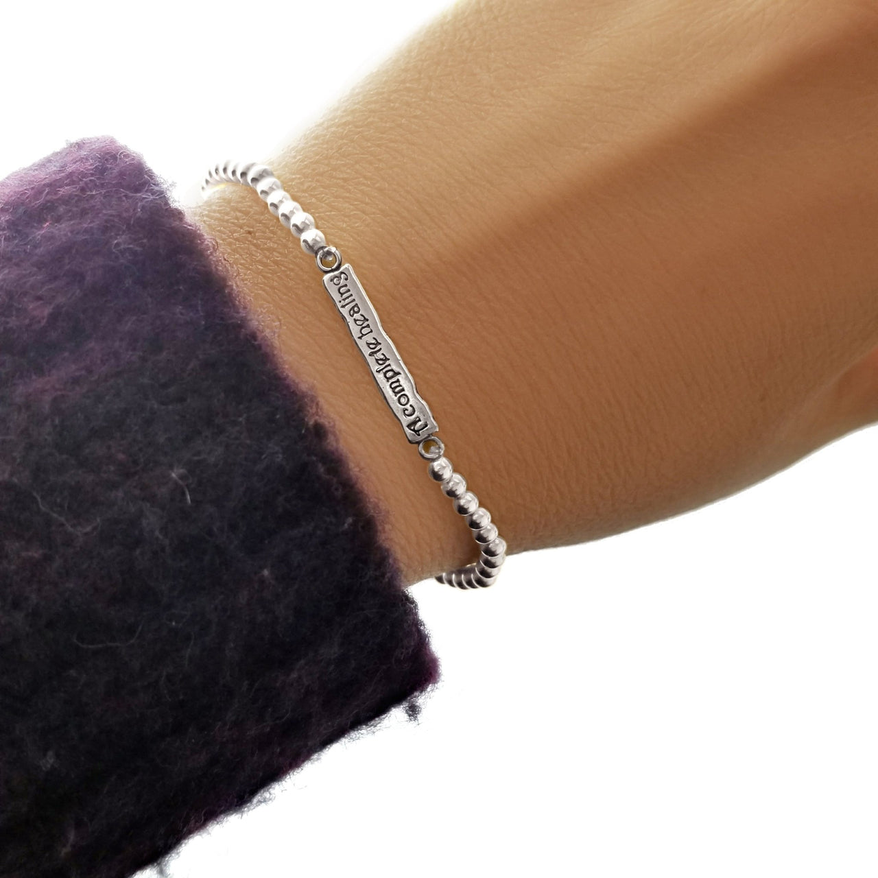 Alef Bet - Hebrew Complete Healing Refuah Shlema Bracelet - Silver or Gold - ModernTribe