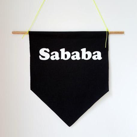 Tchotch Shop Decoration Black Sababa Banner