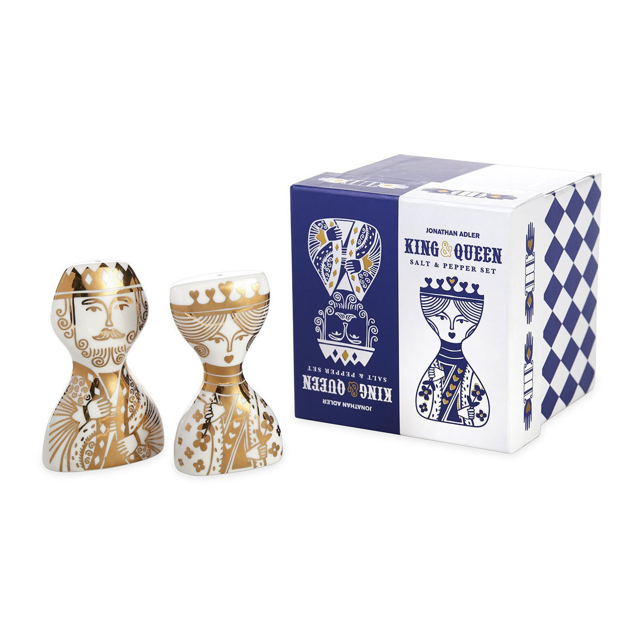 Jonathan Adler - Jonathan Adler King and Queen Salt & Pepper Shakers - ModernTribe