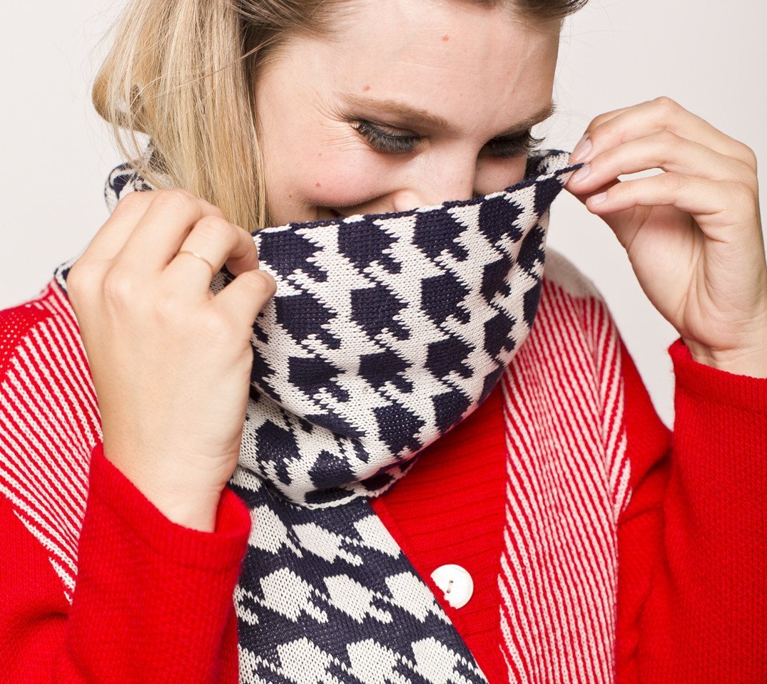 Geltfiend - Dreideltooth Scarf in Navy - ModernTribe