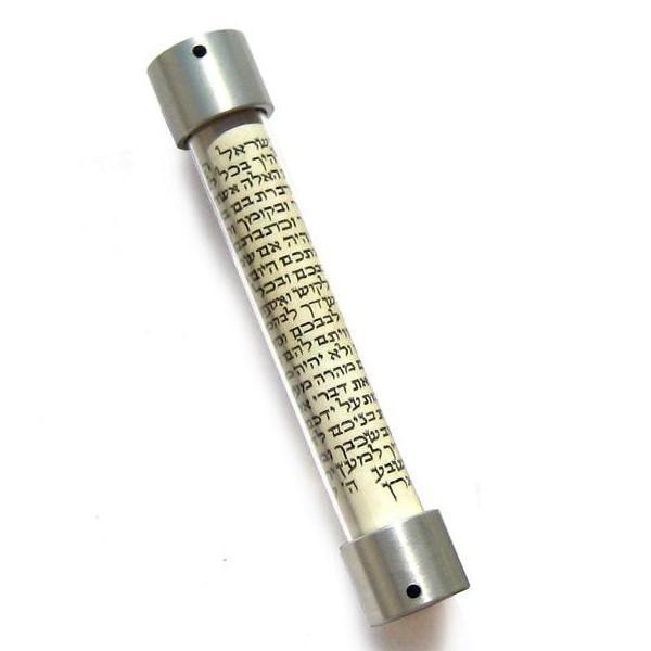 Laura Cowan - Small Silver Lid Scroll Mezuzah by Laura Cowan - ModernTribe