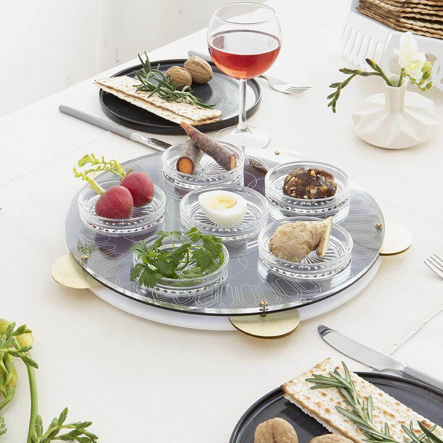 Studio Armadillo - Miriam's Tambourine Seder Plate by Studio Armadillo - ModernTribe