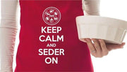 Barbara Shaw Aprons Keep Calm and Seder On Passover Apron