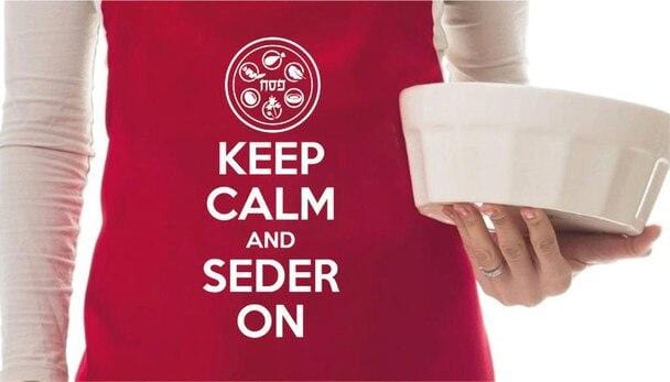 Barbara Shaw - Keep Calm and Seder On Passover Apron - ModernTribe