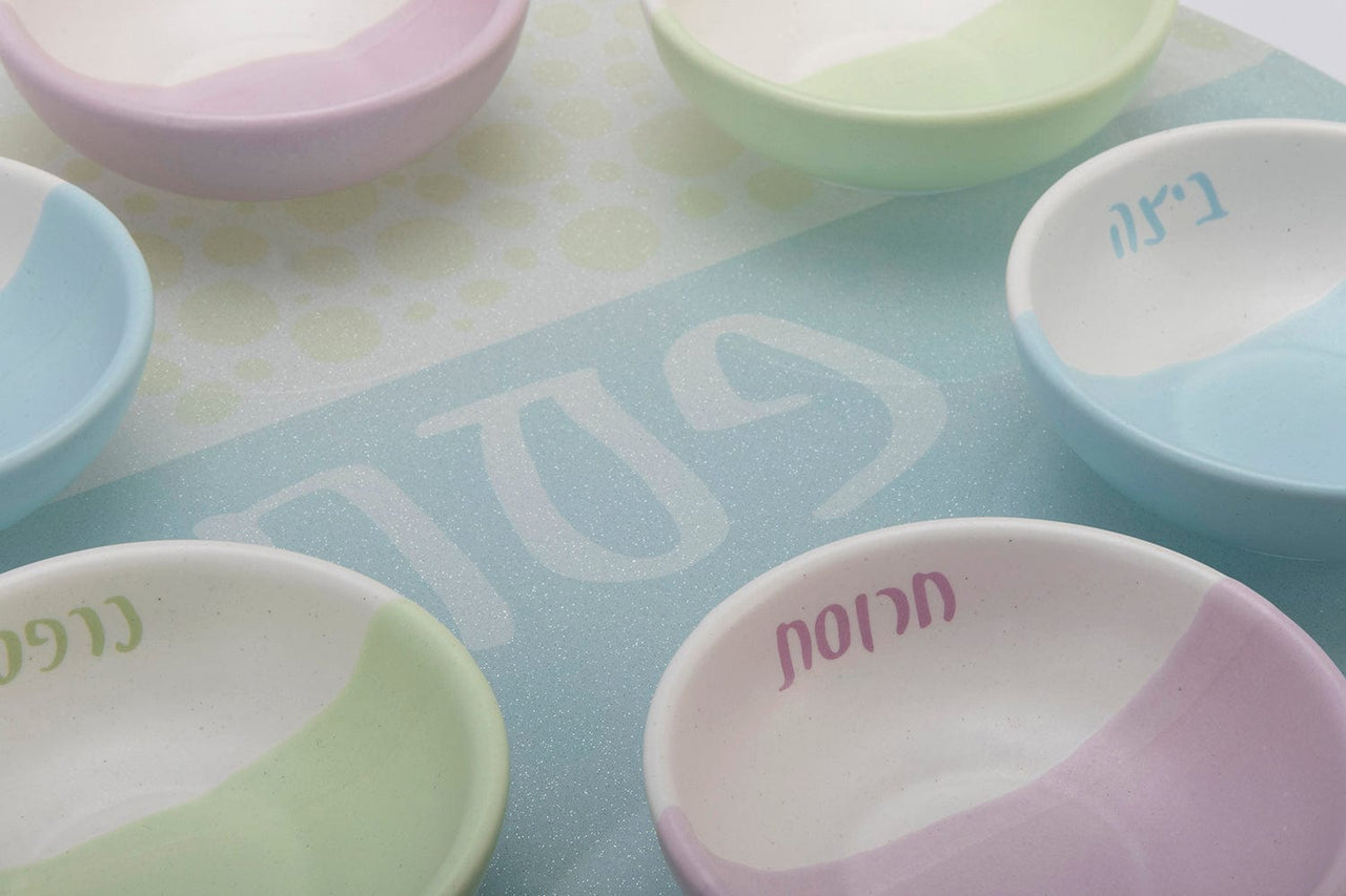 Chai Modern - Bubbelah Pastel Seder Plate - ModernTribe