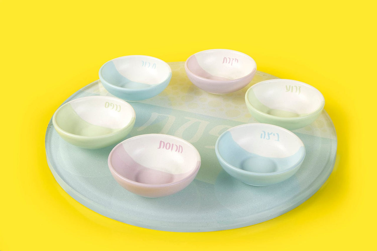 Chai Modern - Bubbelah Pastel Seder Plate - ModernTribe