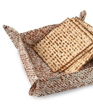 Barbara Shaw - Matzah Print Matzah Basket - ModernTribe
