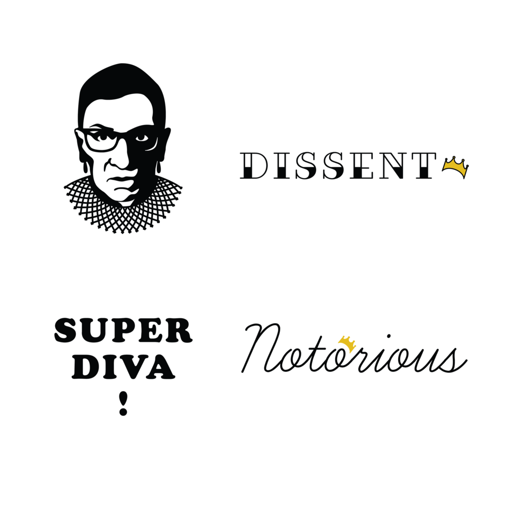 FCTRY - Ruth Bader Ginsburg RBG Supreme Ink Temporary Tattoos - ModernTribe