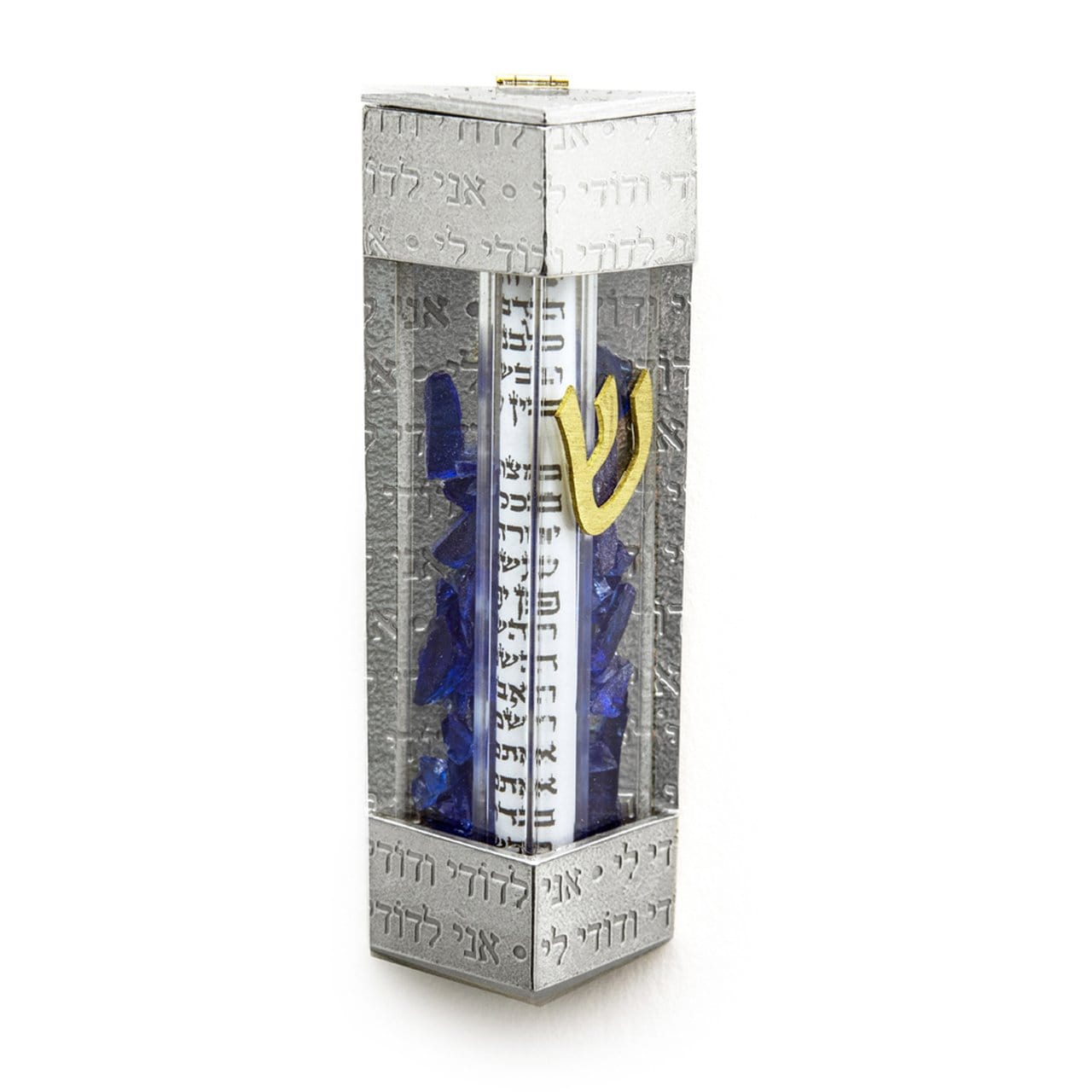 Joy Stember - Contemporary Square Wedding Shards Mezuzah by Joy Stember - ModernTribe