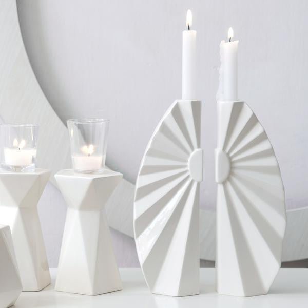 Studio Armadillo - Origami Sunburst Candlesticks - Pair - ModernTribe