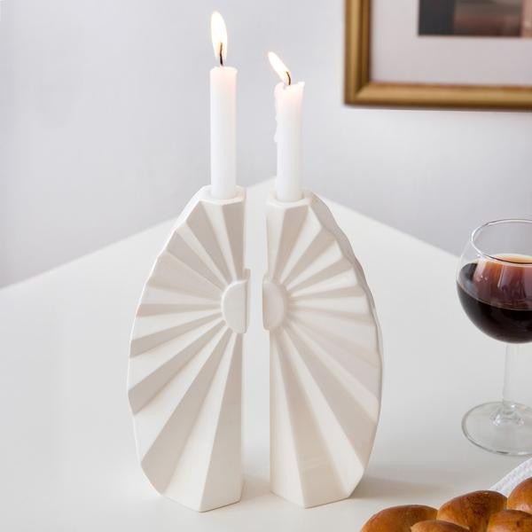 Studio Armadillo - Origami Sunburst Candlesticks - Pair - ModernTribe