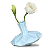 Studio Armadillo Vase Origami Dreidel Vase - Blue