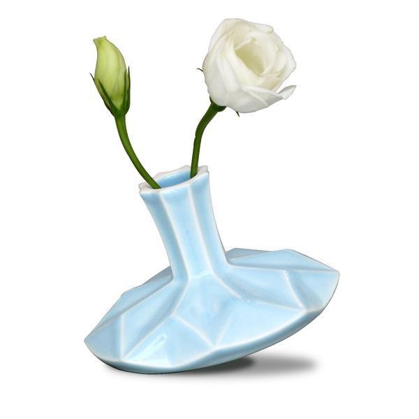 Studio Armadillo - Origami Dreidel Vase - Blue - ModernTribe