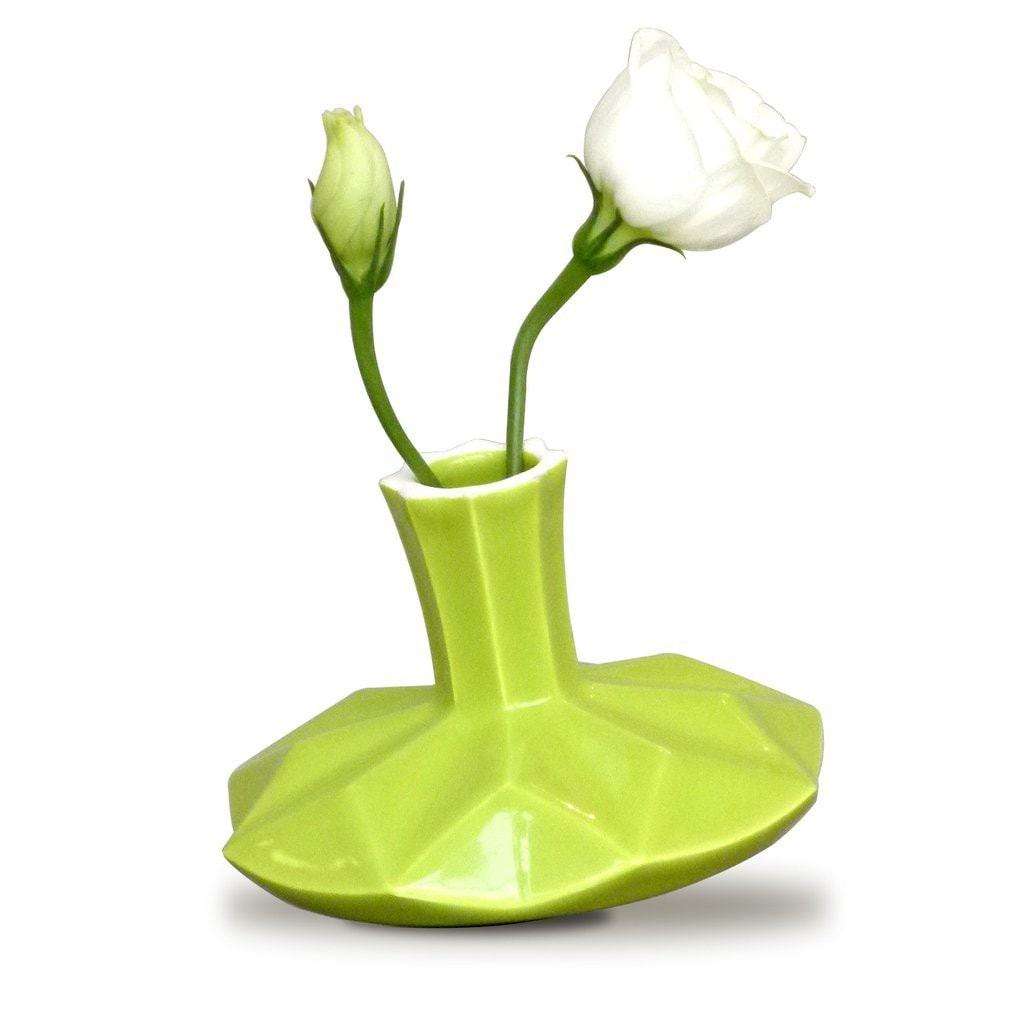 Studio Armadillo - Origami Dreidel Vase - Green - ModernTribe