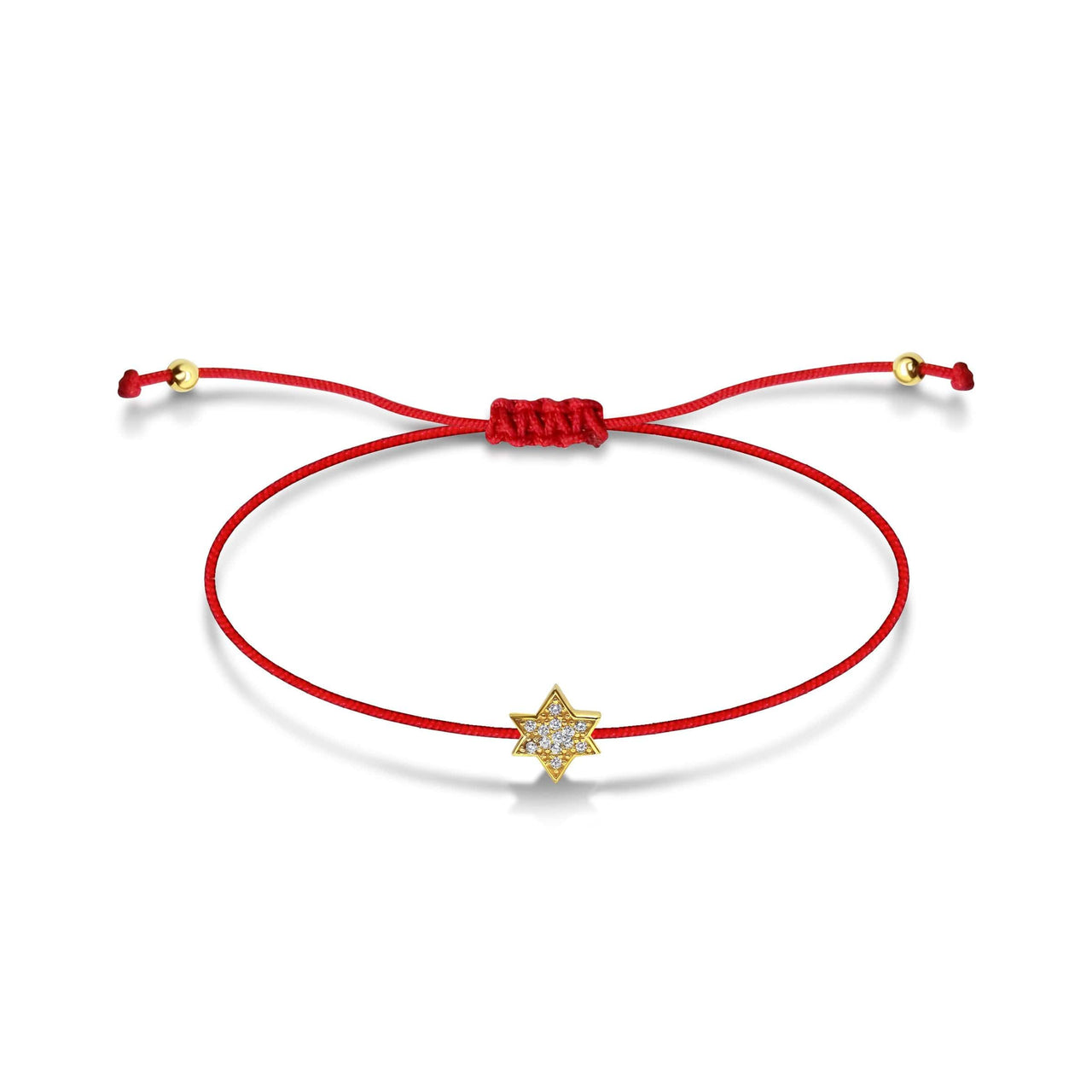 Alef Bet Bracelets Red String Star of David Bracelet