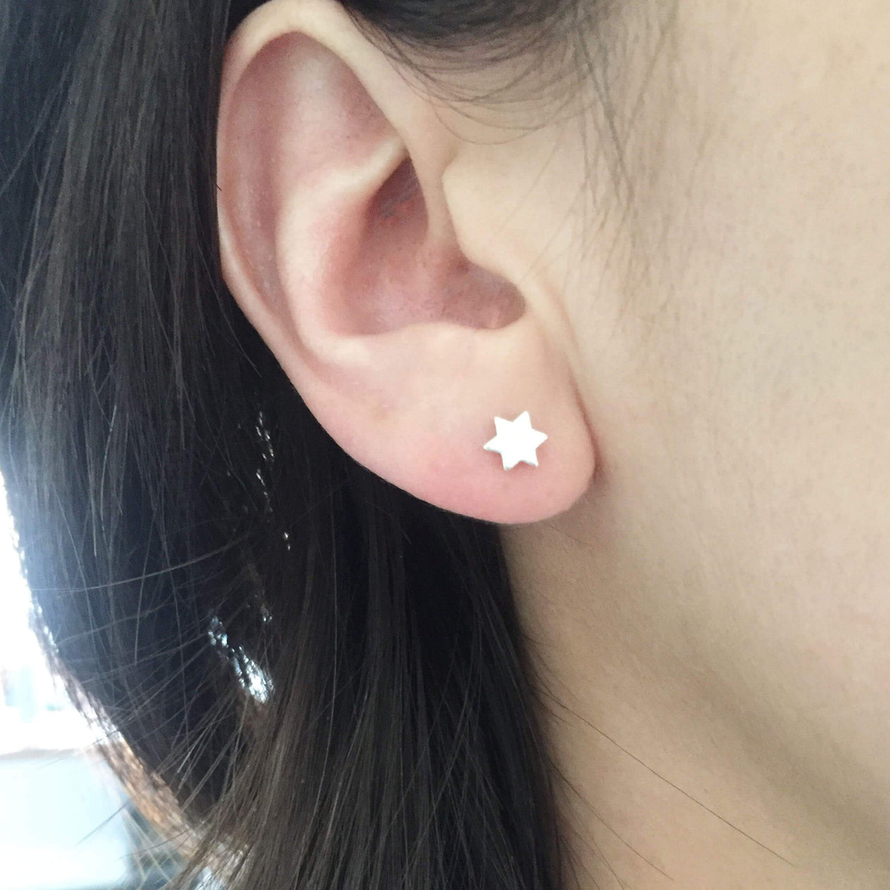 Grey Theory Mill - Silver Star of David Earrings - ModernTribe