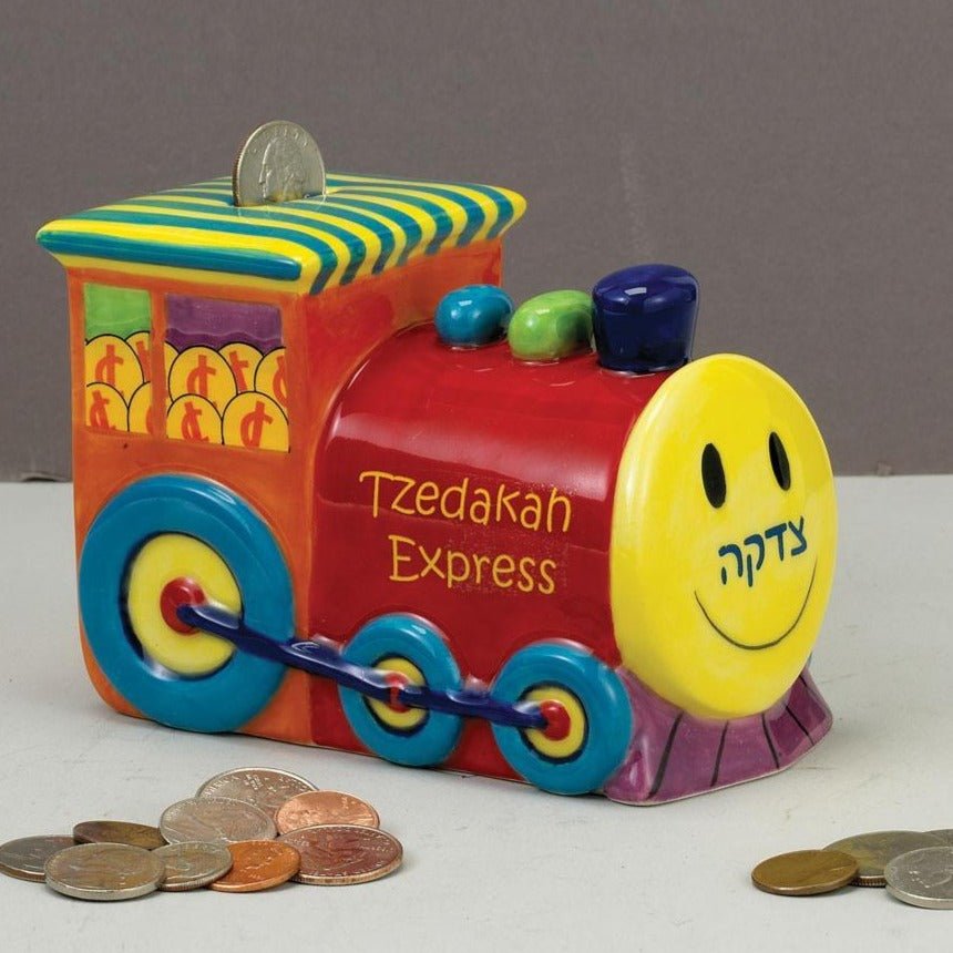 Rite Lite - Ceramic Train Tzedakah Box - ModernTribe