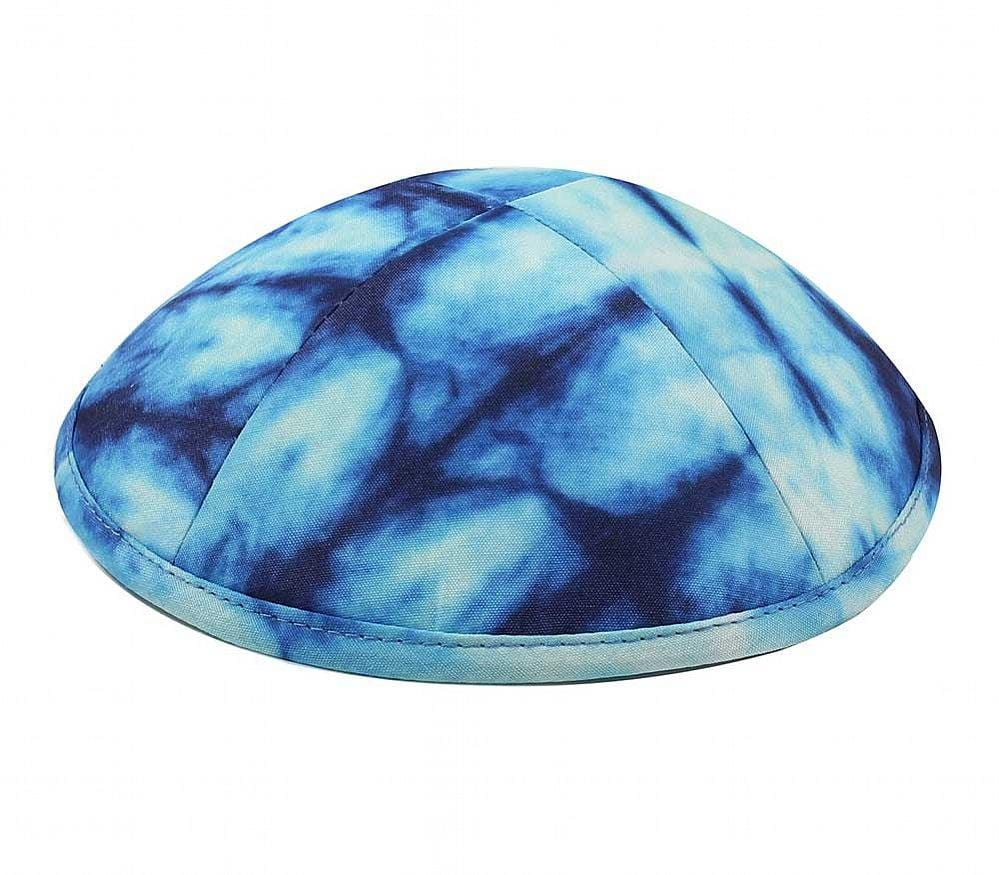 Zion Judaica - Blue Tie Dye Kippah - ModernTribe