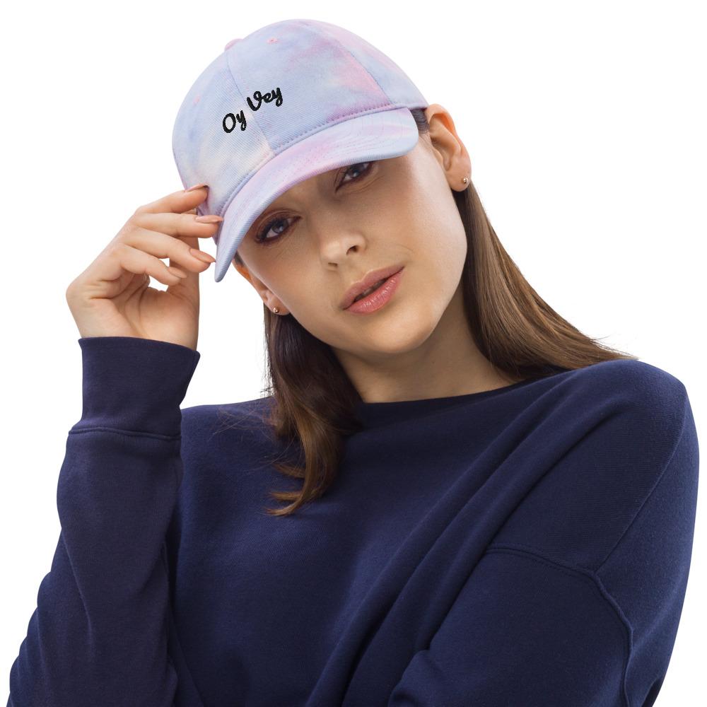 Oy Vey Tie Dye Hat - Pink or Blue