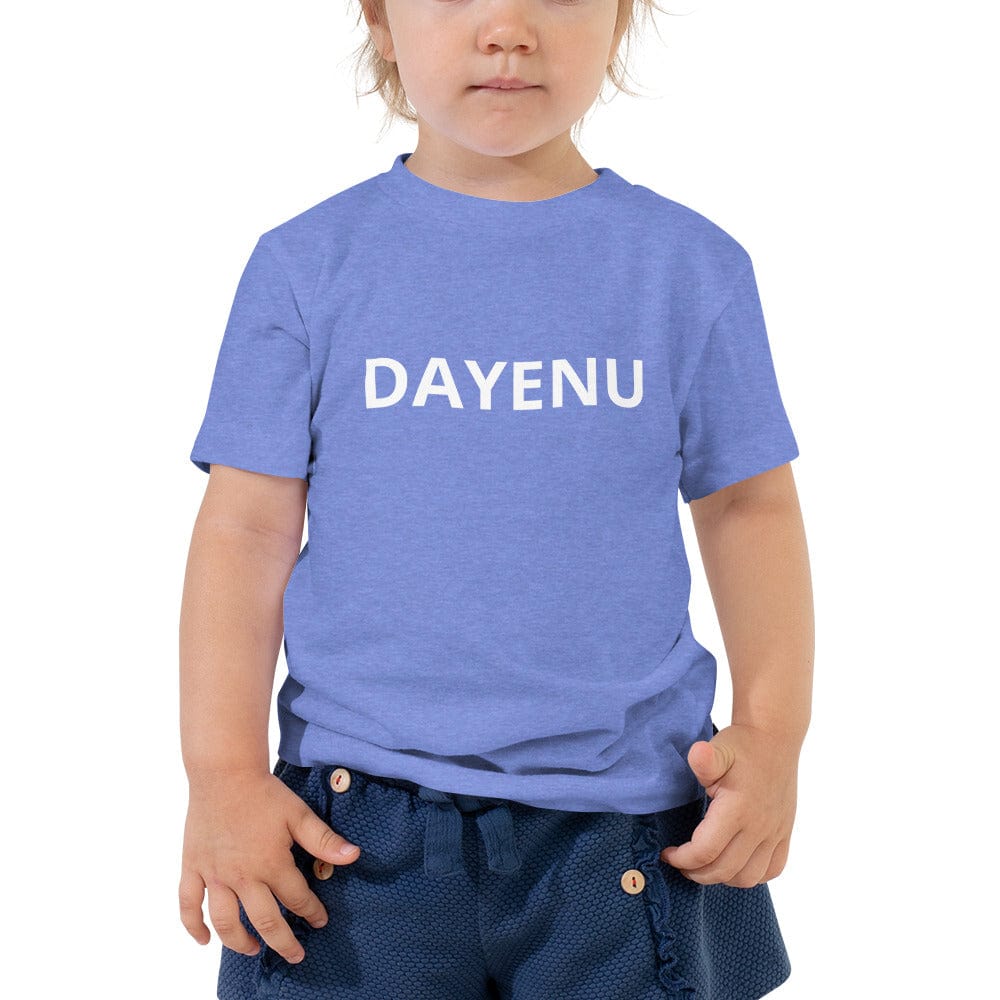 ModernTribe T-Shirts Dayenu Toddler Blue Short Sleeve Tee - Size 5T