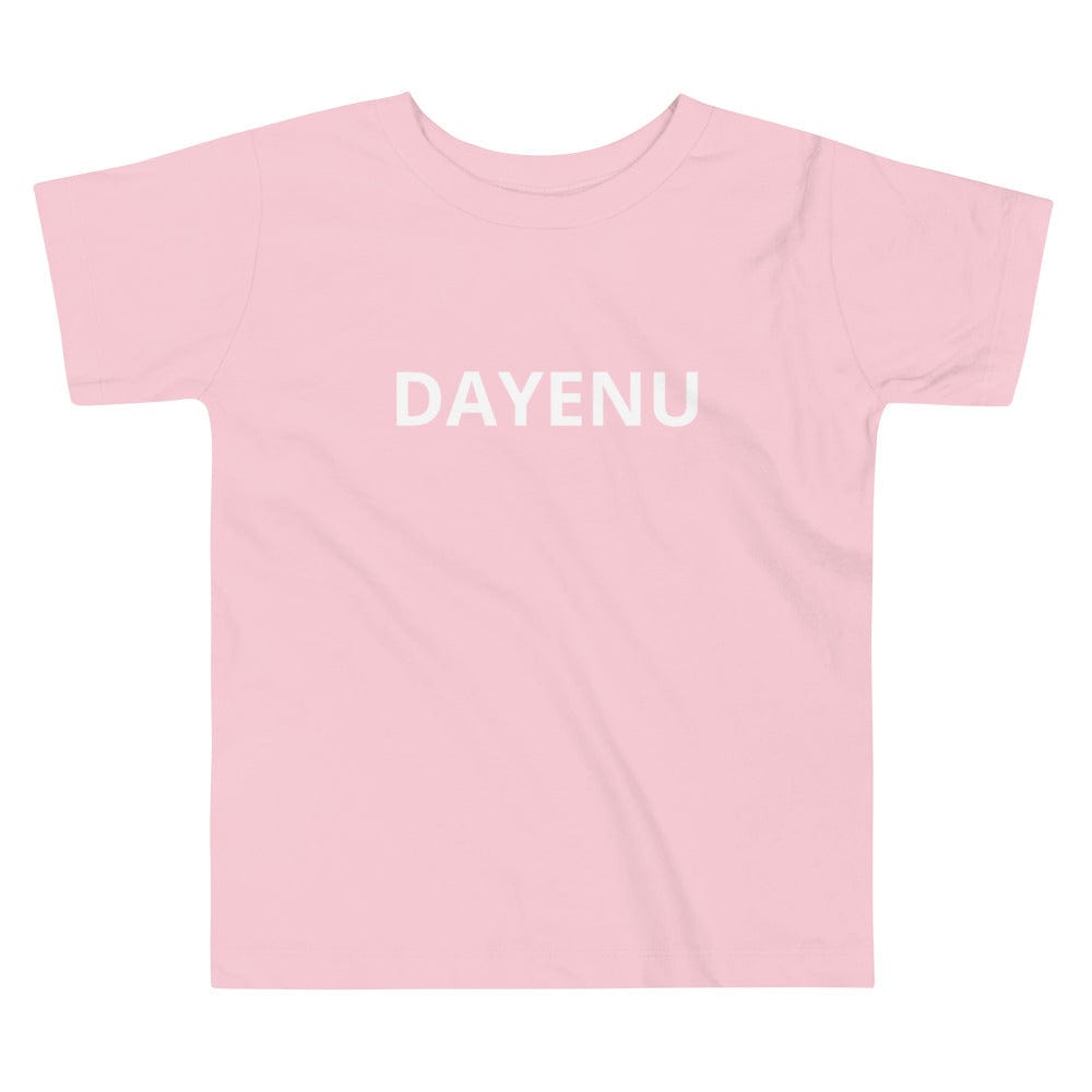 ModernTribe T-Shirts Pink / 2T Dayenu Toddler Short Sleeve Tee