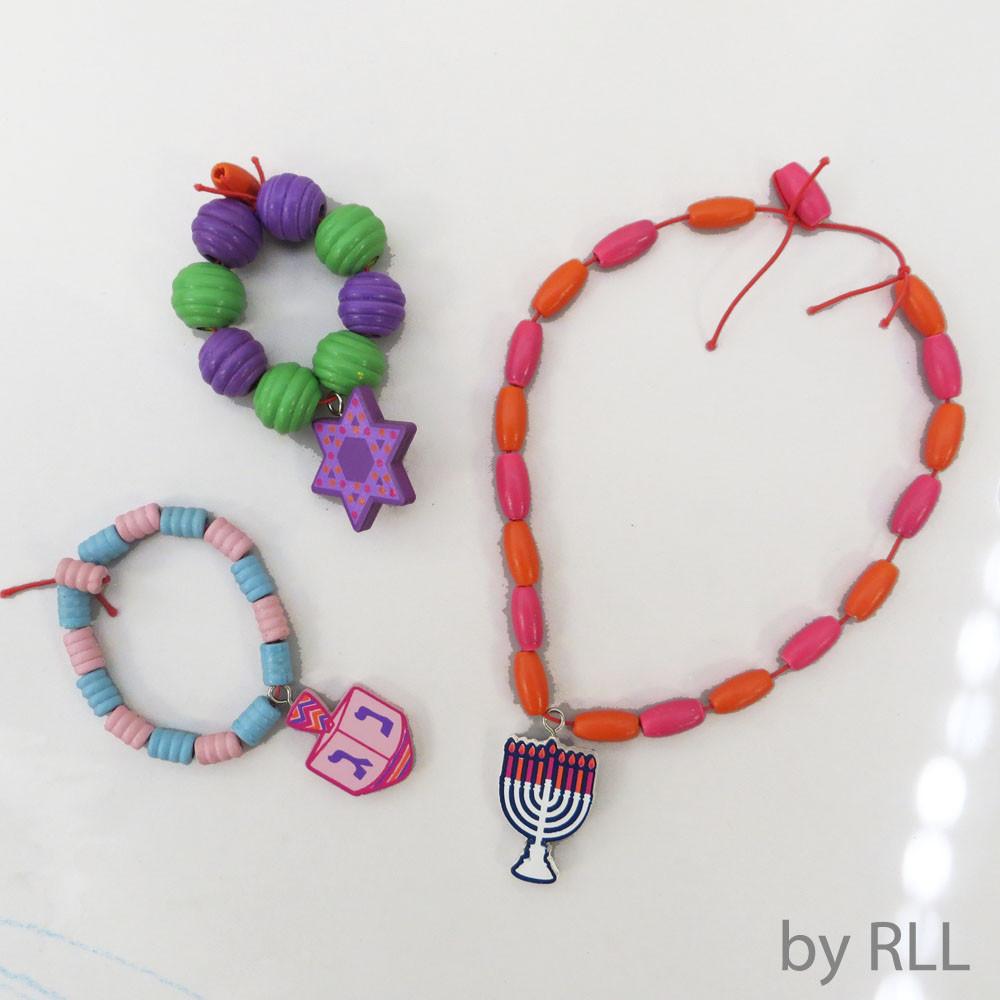 Rite Lite Craft Hanukkah Wooden Beads Craft Kit