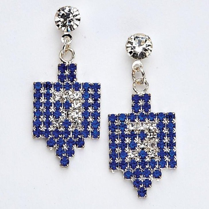 Rite Lite - Sparkly Dreidel Hanukkah Earrings - ModernTribe