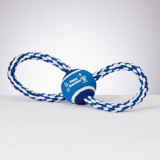Chewdaica Chanukah Rope Dog Toy