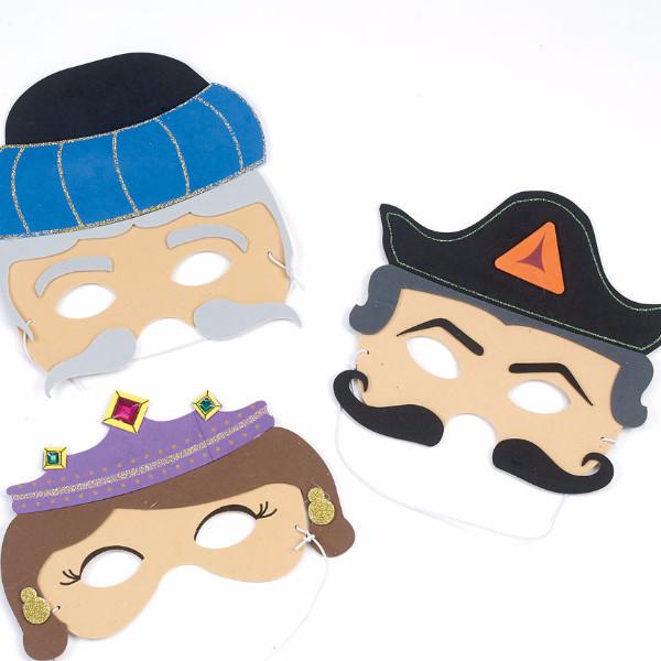 Rite Lite Masks Default Purim Masks | Esther, Haman and Mordechai