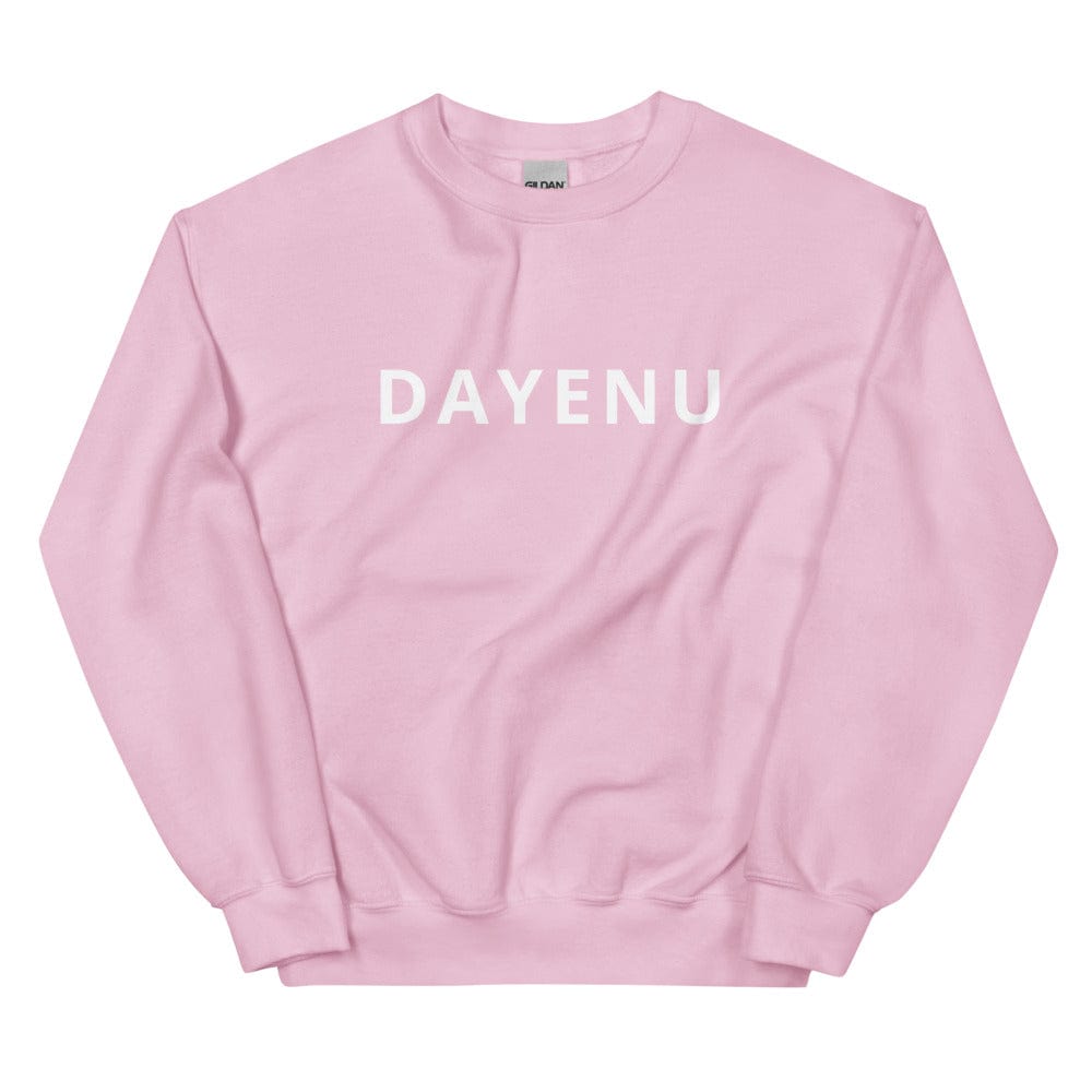 ModernTribe - Pink Dayenu Unisex Sweatshirt - 3XL - ModernTribe